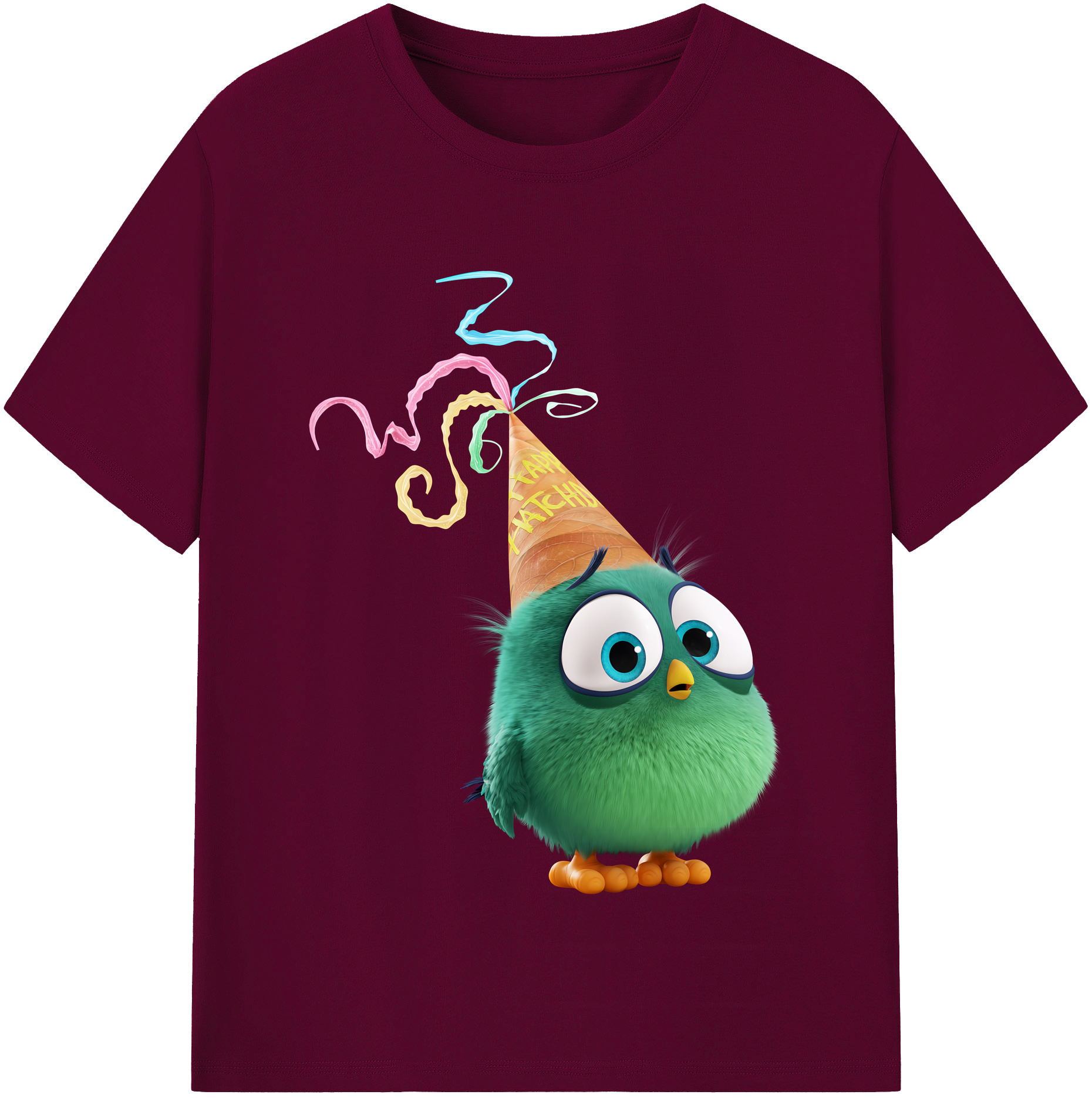 （画像用） Angry Birds アングリーバード レディースカジュアルプリントTシャツ（綿100％）